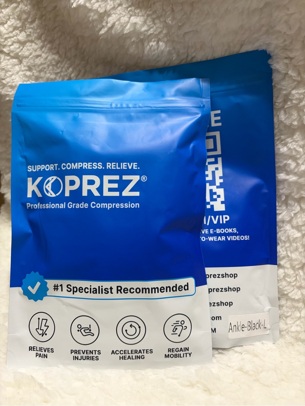 Blue Compression Wrap - Professional Grade Support